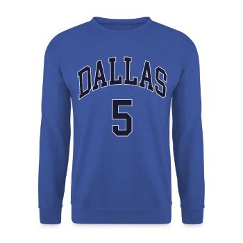 Dallas 5 - Unisex Sweatshirt - royal blue - Front - Alina (178cm) & Michal (187cm)
