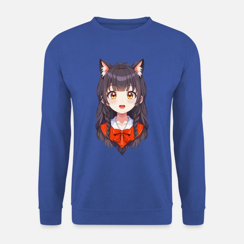 Manga Mädchen - Unisex Pullover - Royalblau