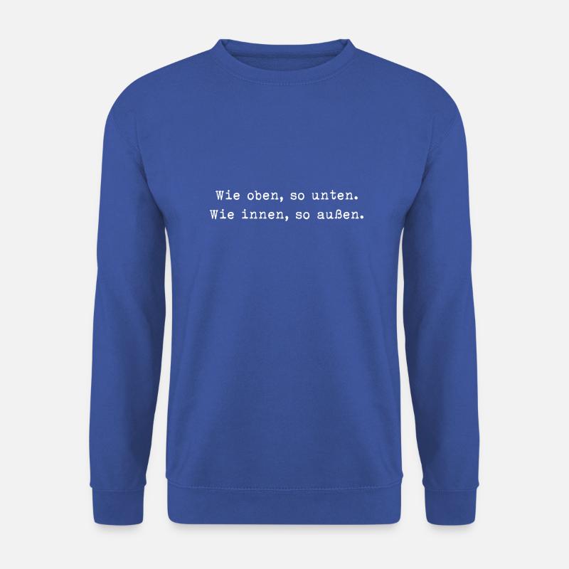 Hermetische Prinzipien - Unisex Pullover - Royalblau