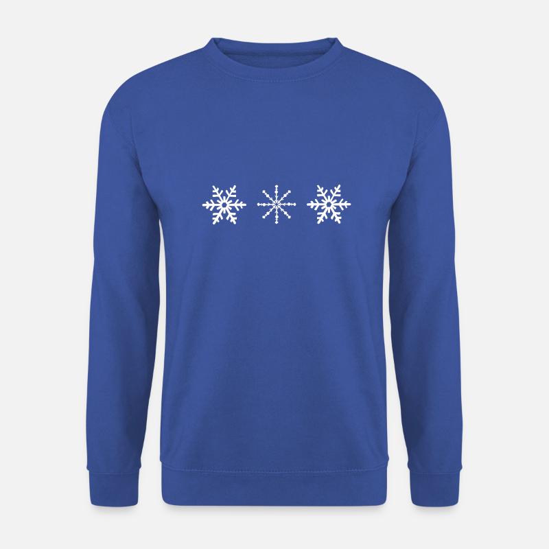 Schneeflocken - Unisex Pullover - Royalblau