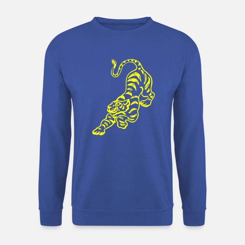 Chinesisches Tigermuster - Unisex Pullover - Royalblau