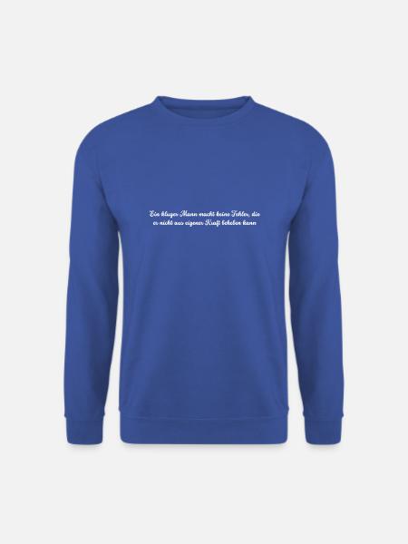 ein kluger Mann - Unisex Pullover - Royalblau