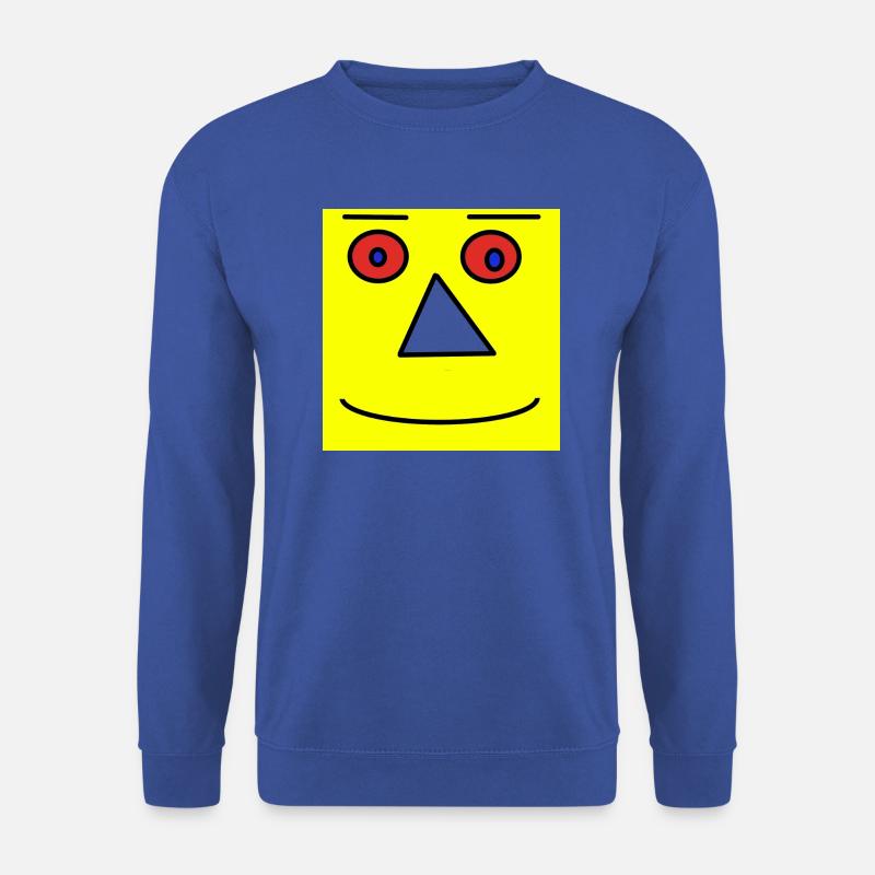 gesicht gelb - Unisex Pullover - Royalblau