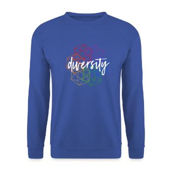 Diversité Gay Pride LGBT - Sweat-shirt Unisexe - bleu royal - Devant - Alina (178cm) & Michal (187cm)