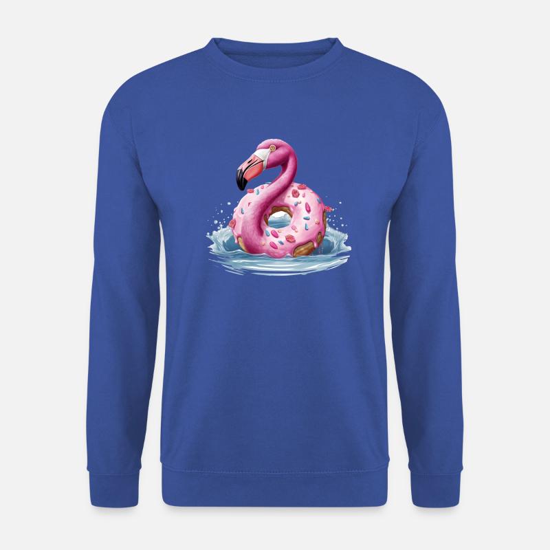 Flamingodonut - Unisex Pullover - Royalblau