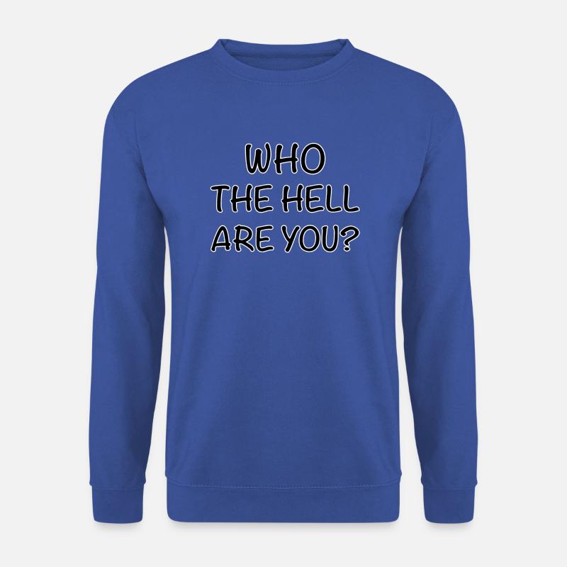 Wer bist du - Unisex Pullover - Royalblau