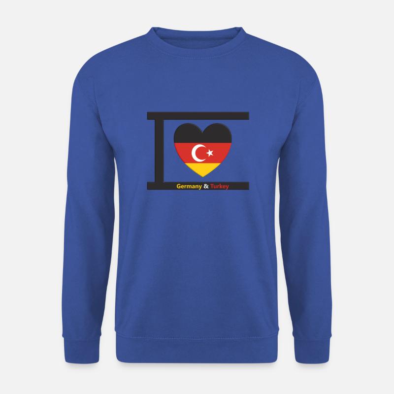 I Love Germany Turkey Home - Unisex Pullover - Royalblau