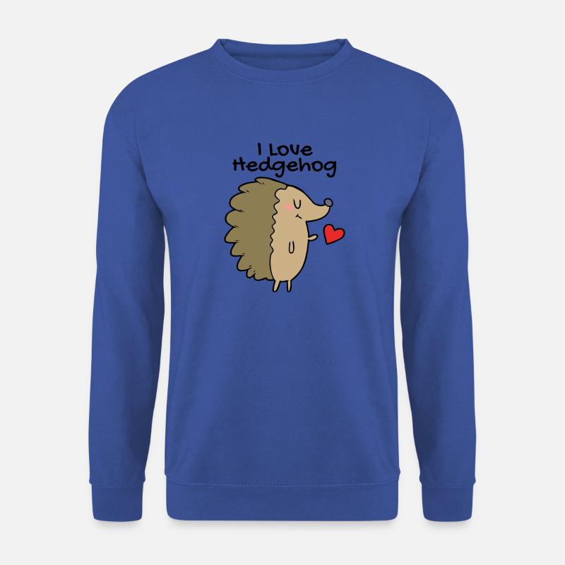 I love Hedgehog - Unisex Pullover - Royalblau