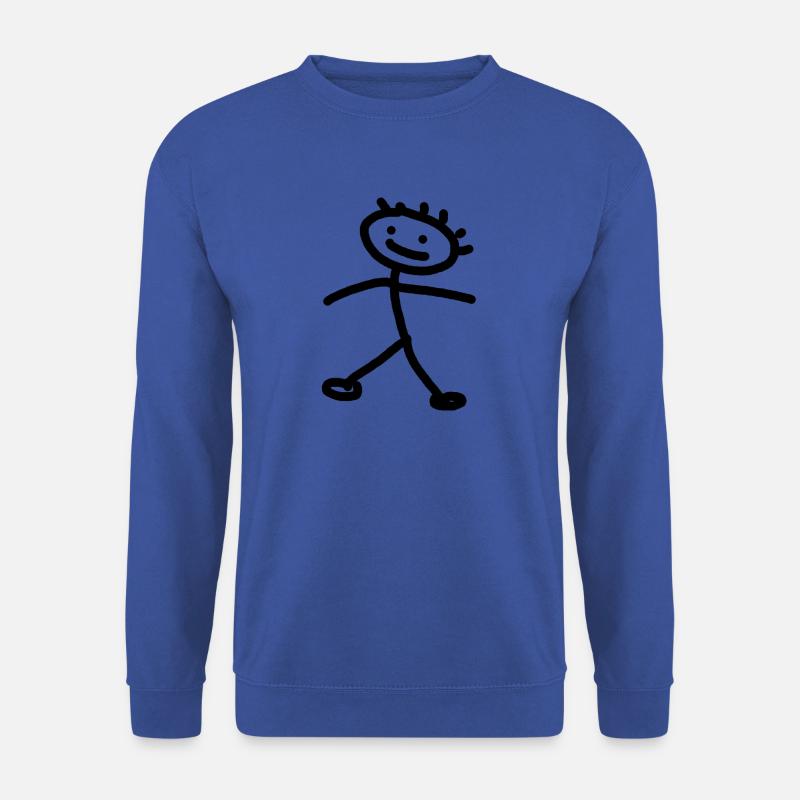 Strichmännchen - Unisex Pullover - Royalblau