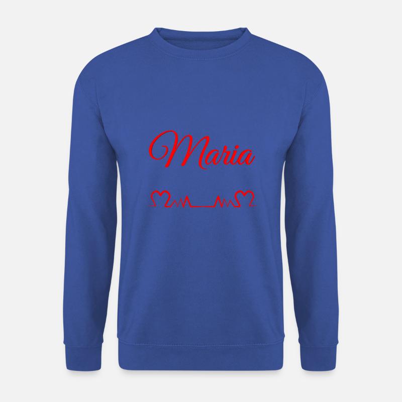 maria,vorname,mädchen,geburtsname - Unisex Pullover - Royalblau