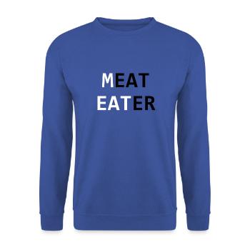 Mangeur de viande - Sweat-shirt Unisexe - bleu royal - Devant - Alina (178cm) & Michal (187cm)