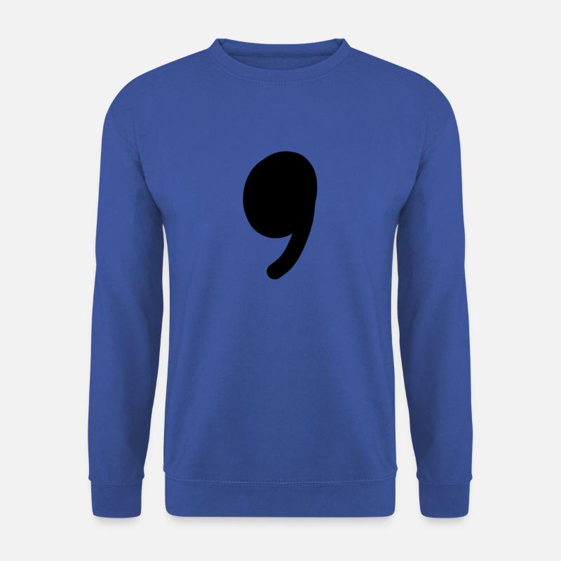 comma - Unisex Sweatshirt - royal blue
