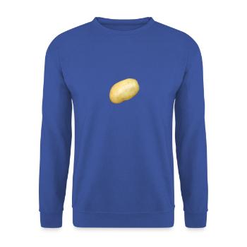 pomme de terre - Sweat-shirt Unisexe - bleu royal - Devant - Alina (178cm) & Michal (187cm)