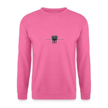 Oiseaux - Sweat-shirt Unisexe - rose - Devant