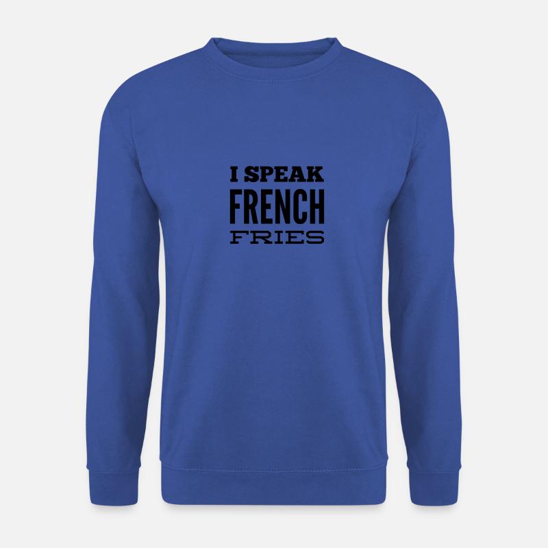 I speak Pommes - Unisex Pullover - Royalblau