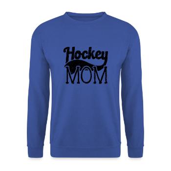 Hockey Mom Geschenk Winter Hockeyschläger - Unisex Pullover - Royalblau - Vorne - Alina (178cm) & Michal (187cm)