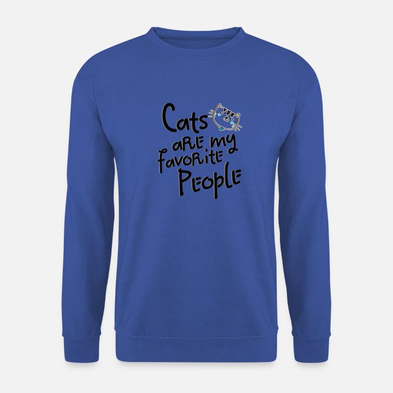 Katze - Unisex Pullover - Royalblau