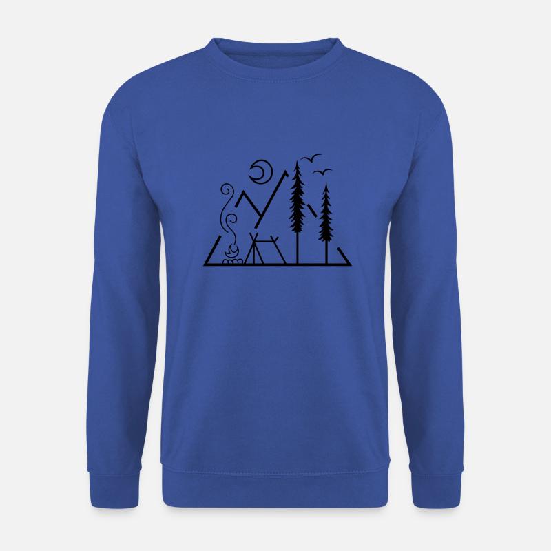 Camping in den Bergen - Unisex Pullover - Royalblau