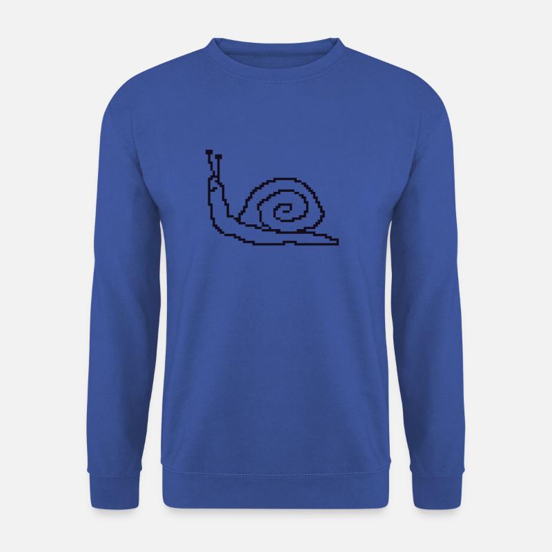 schnecke Pixel - Unisex Pullover - Royalblau