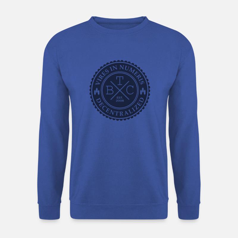 Bitcoin Vires In Numeris - Unisex Pullover - Royalblau