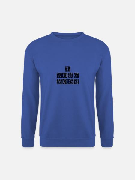I love Yoga - Unisex Pullover - Royalblau