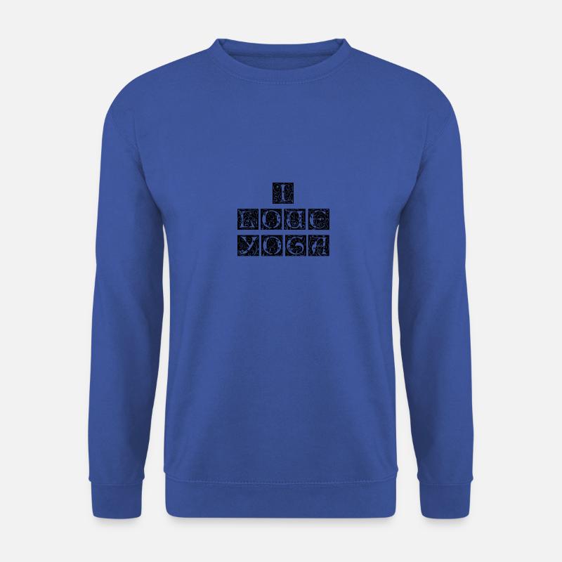 I love Yoga - Unisex Pullover - Royalblau