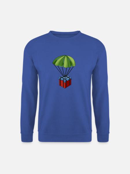Battlegrounds PUBG parachute - Unisex Sweatshirt - royal blue