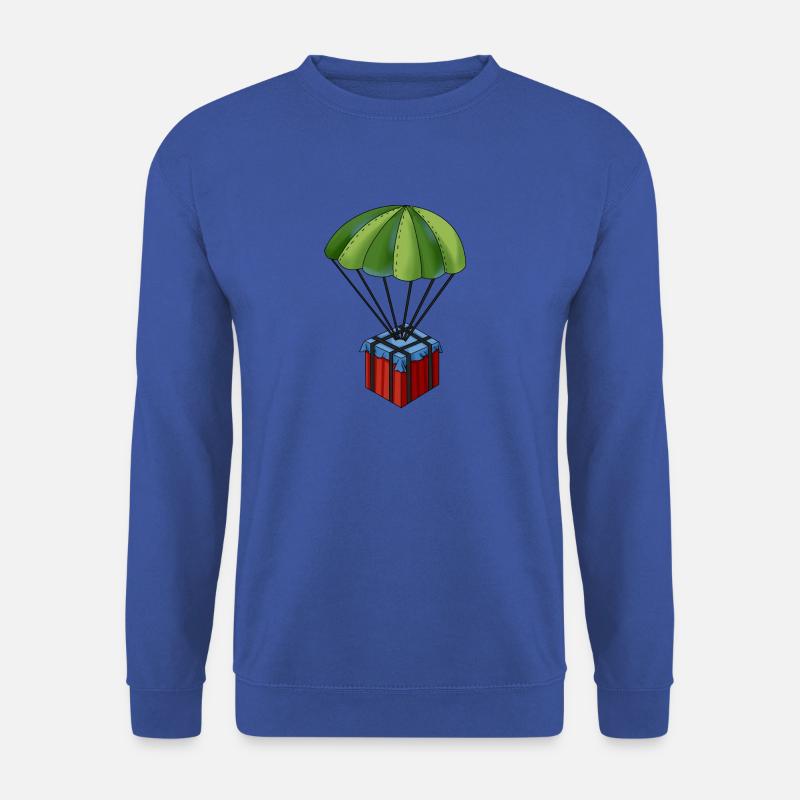 Battlegrounds PUBG parachute - Unisex Sweatshirt - royal blue