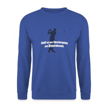 Golf - Unisex Pullover - Royalblau - Vorne - Alina (178cm) & Michal (187cm)