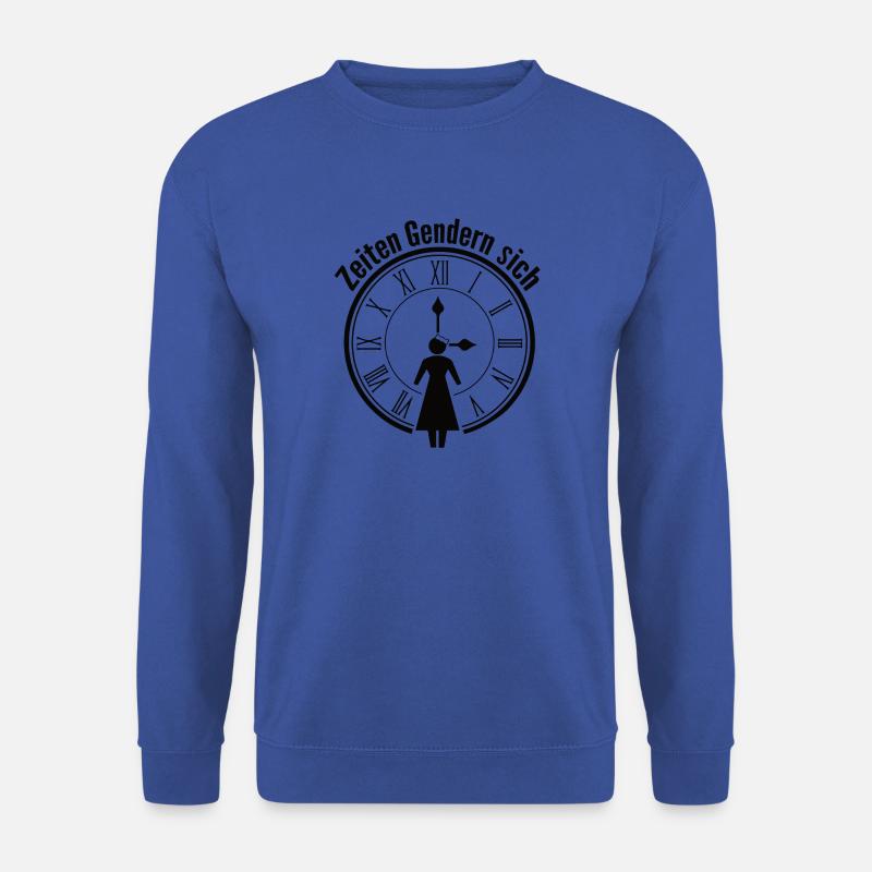 Zeiten Gendern sich weiblich - Unisex Pullover - Royalblau