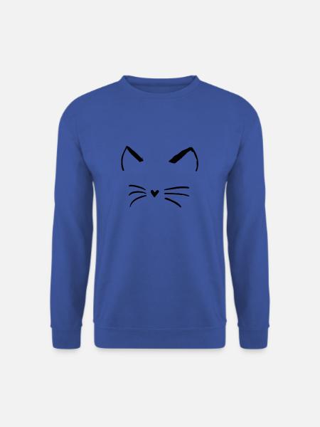 Visage de chat - Sweat-shirt Unisexe - bleu royal