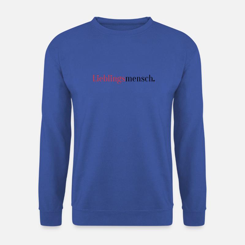 Lieblingsmensch. Herzliches Valentinstag Geschenk - Unisex Pullover - Royalblau
