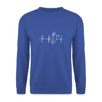 Volleyball - Unisex Pullover - Royalblau - Vorne - Alina (178cm) & Michal (187cm)