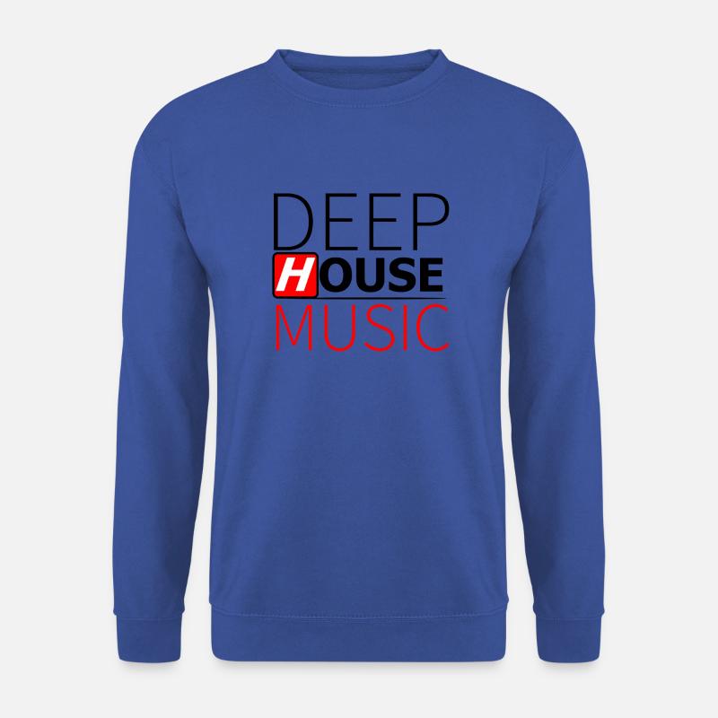 Deep House Musik - Unisex Pullover - Royalblau