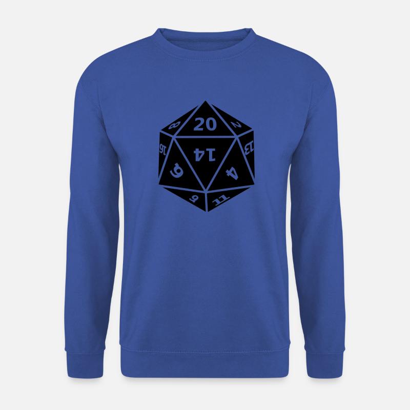 Würfel 20 Seiten - Unisex Pullover - Royalblau