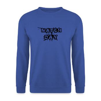 première journée - Sweat-shirt Unisexe - bleu royal - Devant - Alina (178cm) & Michal (187cm)