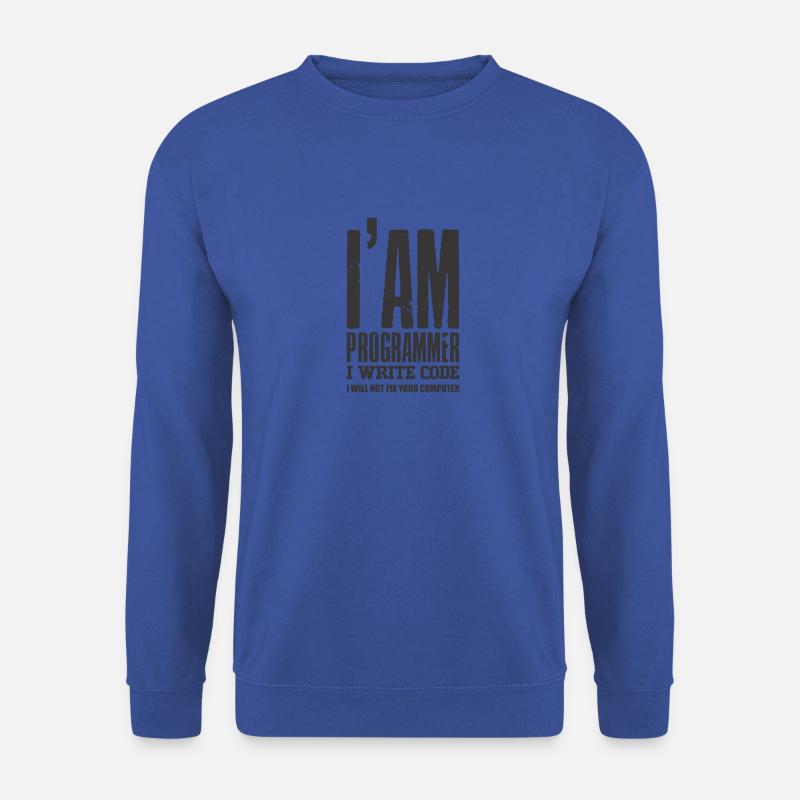 programmeur - Sweat-shirt Unisexe - bleu royal