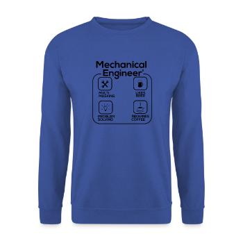 Maschinenbau Ingenieur - Unisex Pullover - Royalblau - Vorne - Alina (178cm) & Michal (187cm)