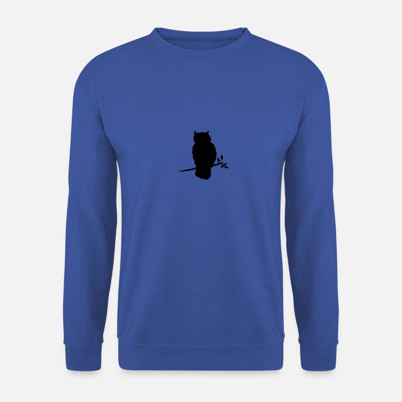 Uhu Silhouette - Unisex Pullover - Royalblau