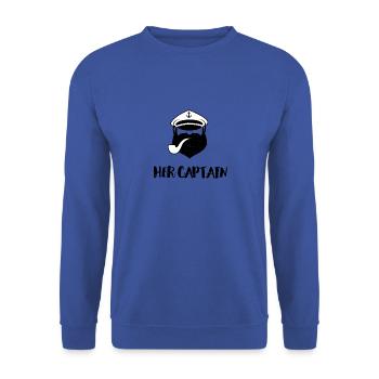 Maillot partenaire Captain Captain Friend Cruise - Sweat-shirt Unisexe - bleu royal - Devant - Alina (178cm) & Michal (187cm)