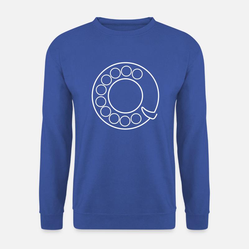 Retro Generation Wählscheibe Boomer Telefon - Unisex Pullover - Royalblau