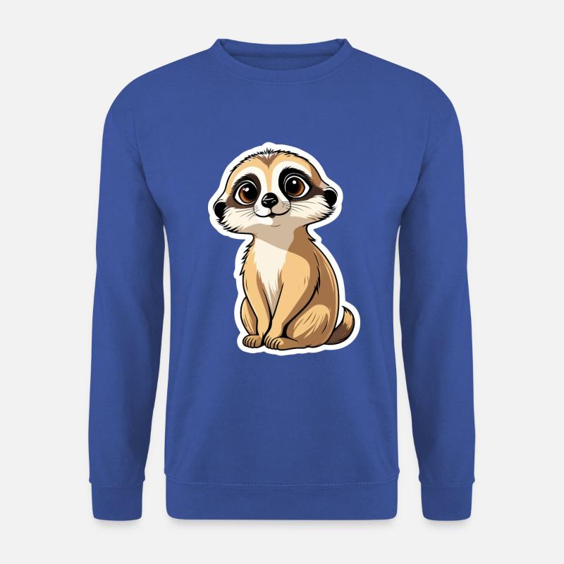 Erdmännchen Niedlich Illustration - Unisex Pullover - Royalblau