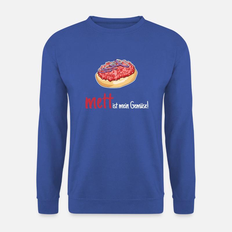 Mett Mettbrötchen Hackfleisch Lustig Geschenk - Unisex Pullover - Royalblau