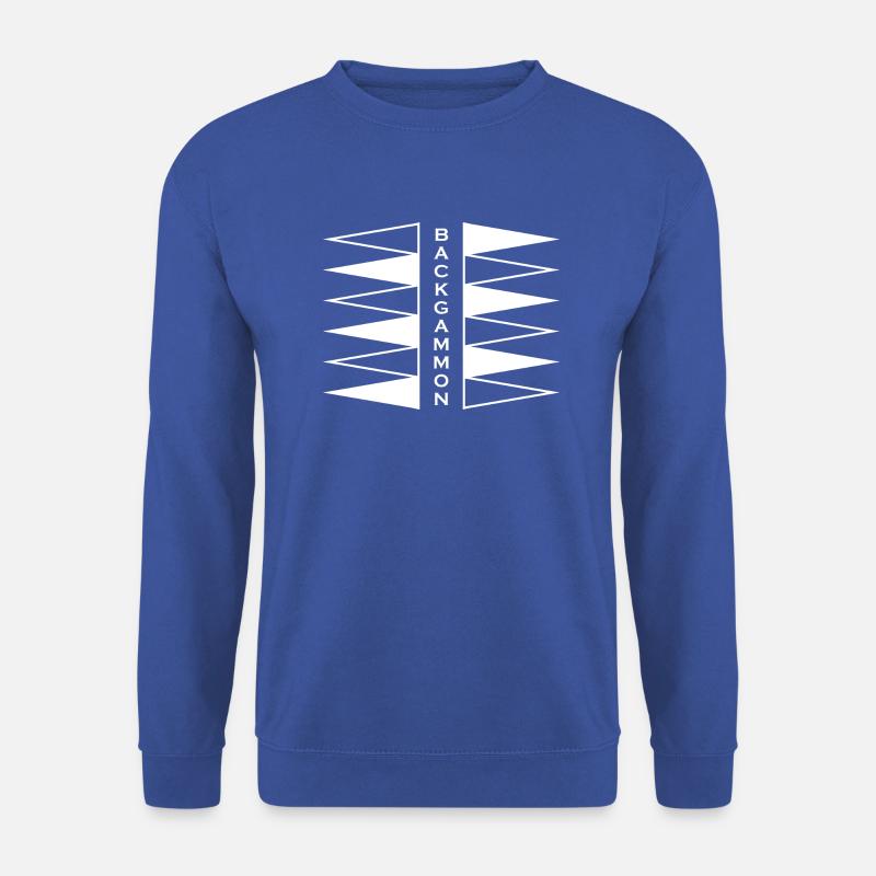 boardgame chess backgammon game night - Unisex Pullover - Royalblau