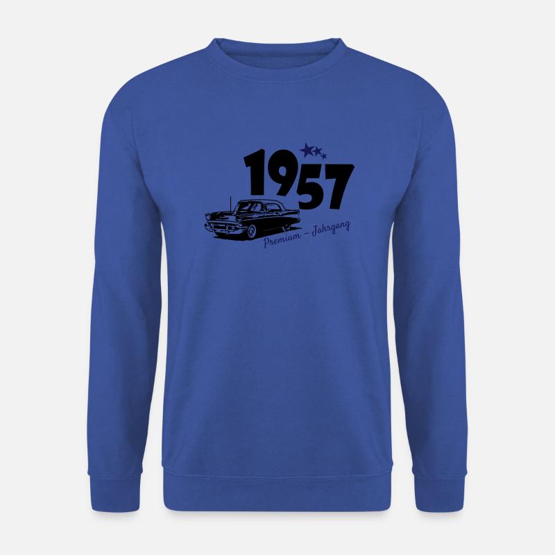 jahrgang1957_08 - Unisex Pullover - Royalblau
