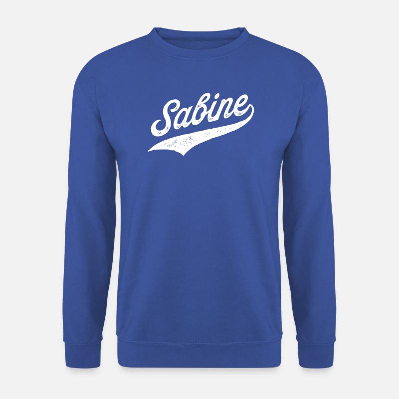 Sabine Name - Unisex Pullover - Royalblau