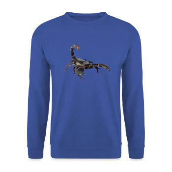 Skorpion - Unisex Pullover - Royalblau - Vorne - Alina (178cm) & Michal (187cm)