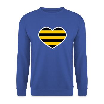 Rodent heart - Unisex Sweatshirt - royal blue - Front - Alina (178cm) & Michal (187cm)