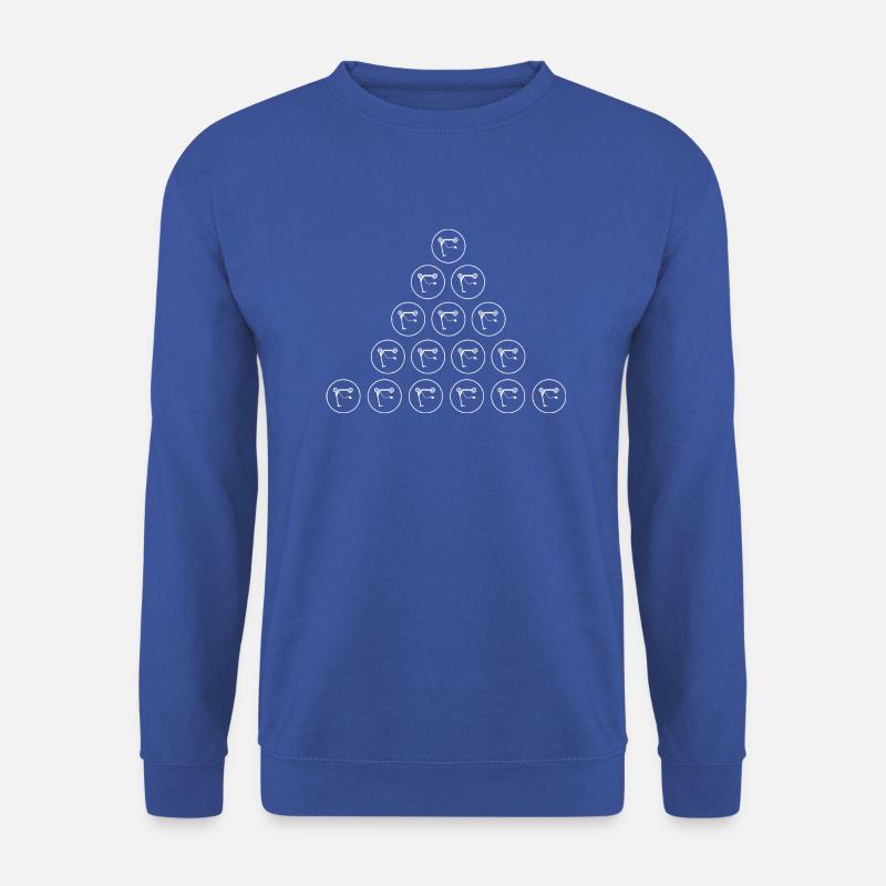 E-Scooter E-Roller Scooter - Sweat-shirt Unisexe - bleu royal