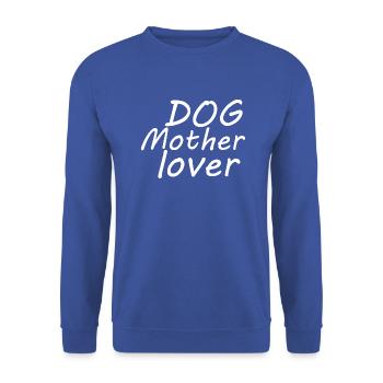 Hund Dog - Unisex Sweatshirt - royal blue - Front - Alina (178cm) & Michal (187cm)